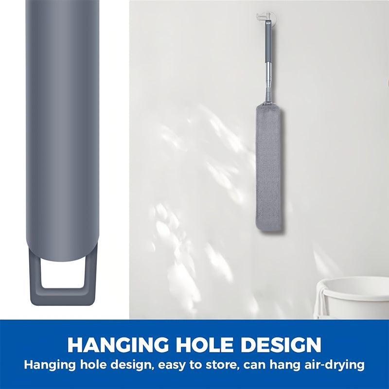 Polvo de microfibra extensible con limpiador de rendijas para sofás y muebles