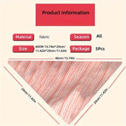 Kids Cotton Double Layer Triangle Scarf with Waterproof Pocket for Drooling