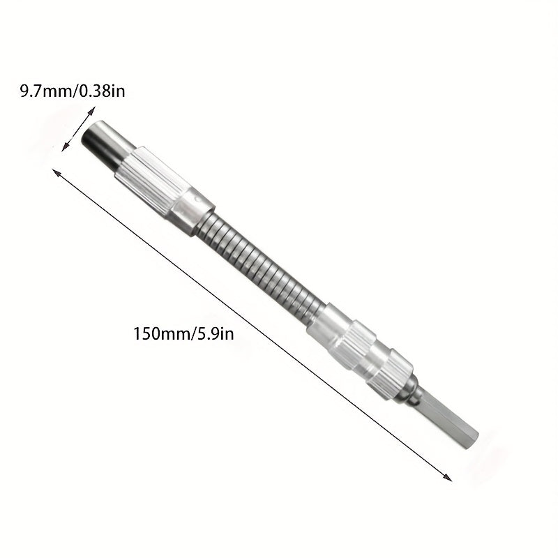 Гибкое удлинение вала электродрели 150-400 мм, многоугольная насадка для сверла
