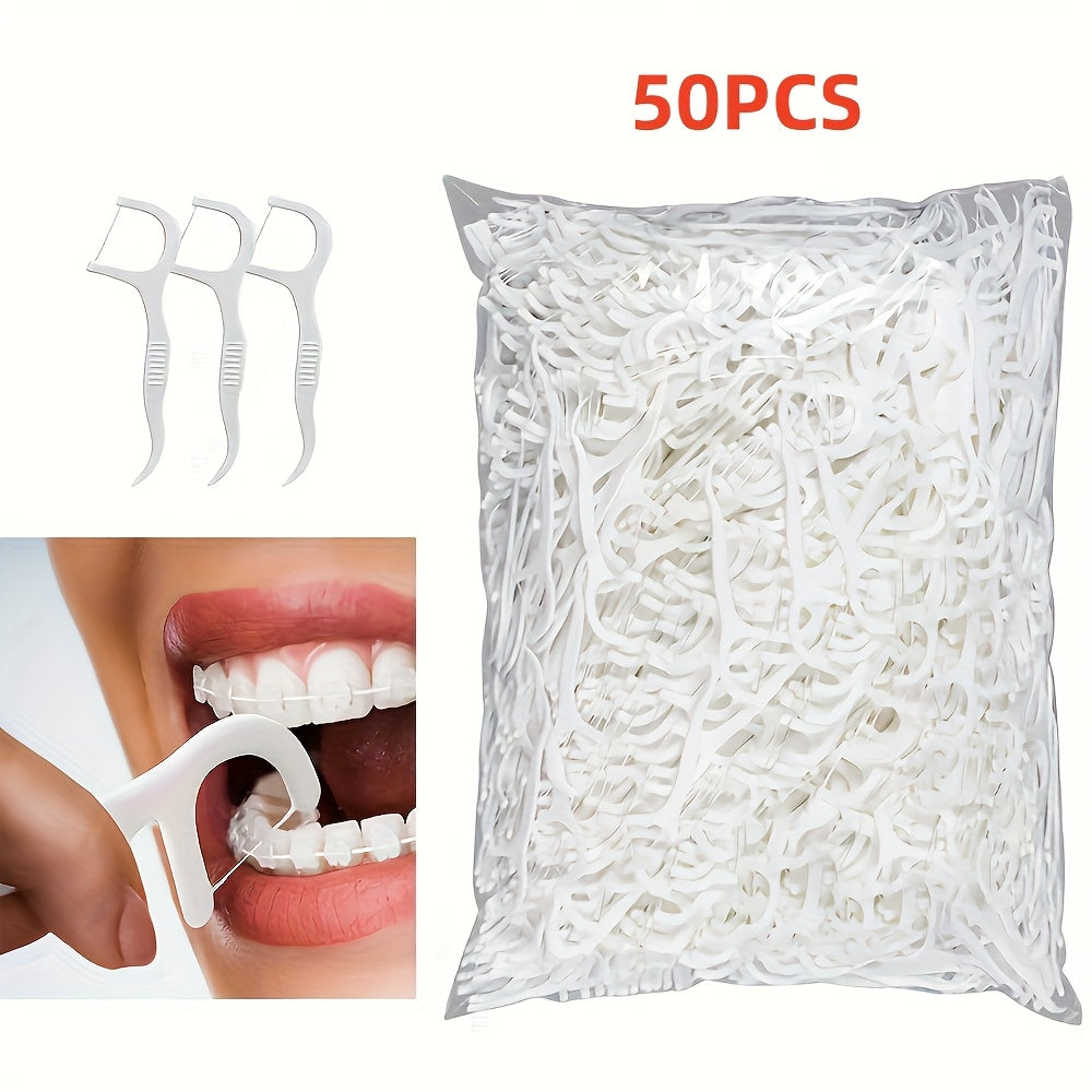 50/150 Pieces Dental Flossers Deep Cleaning Oral Care Portable Hygienic Floss
