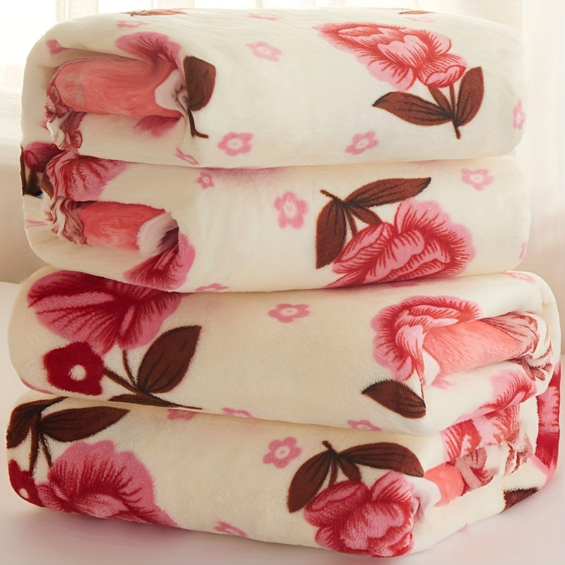 Geometric Flannel Throw Blanket Soft Cozy Modern Design Machine Washable Versatile for Couch Bed Outdoor