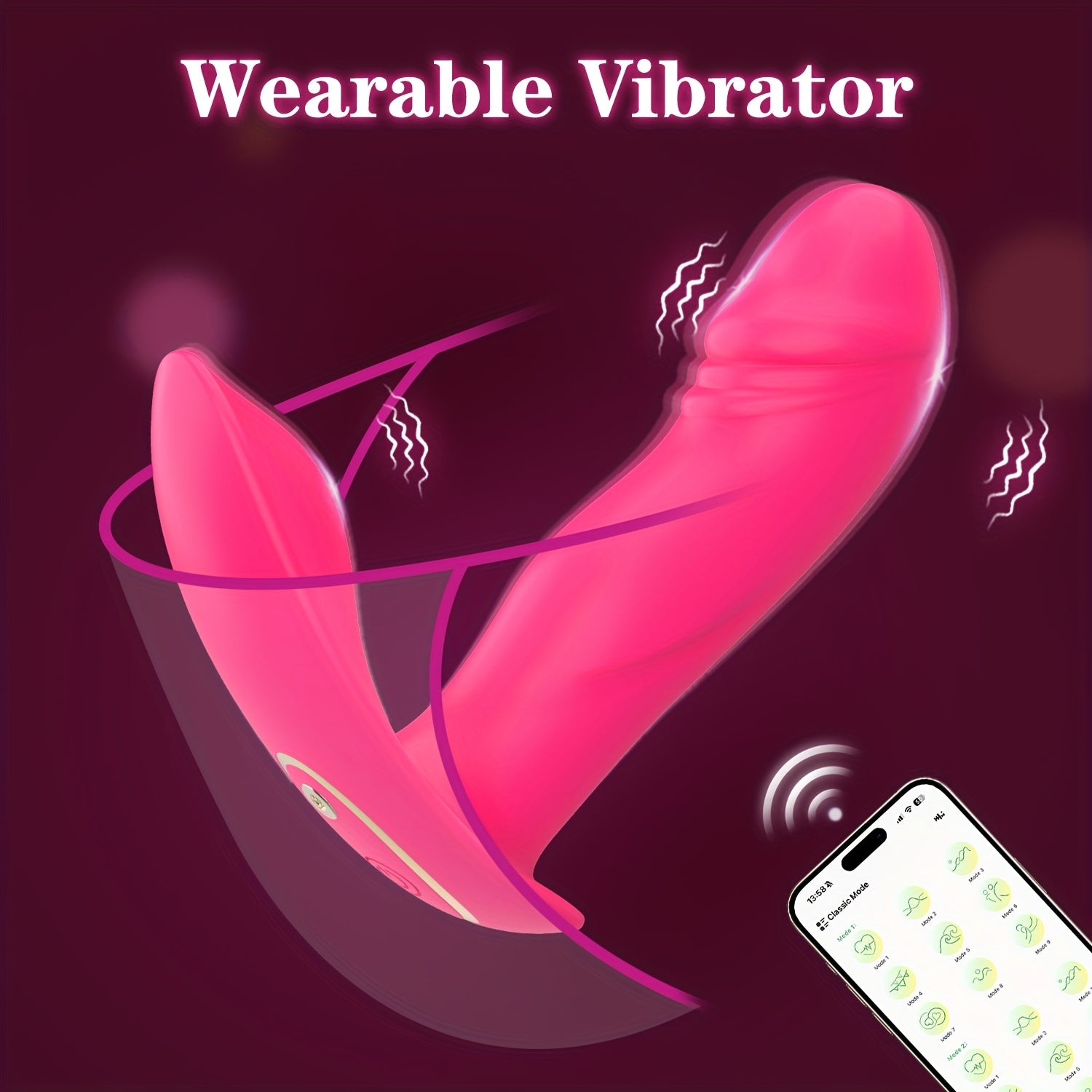 Female Clitoris Stimulator Vagina Massager Wireless APP Control Sex Toy