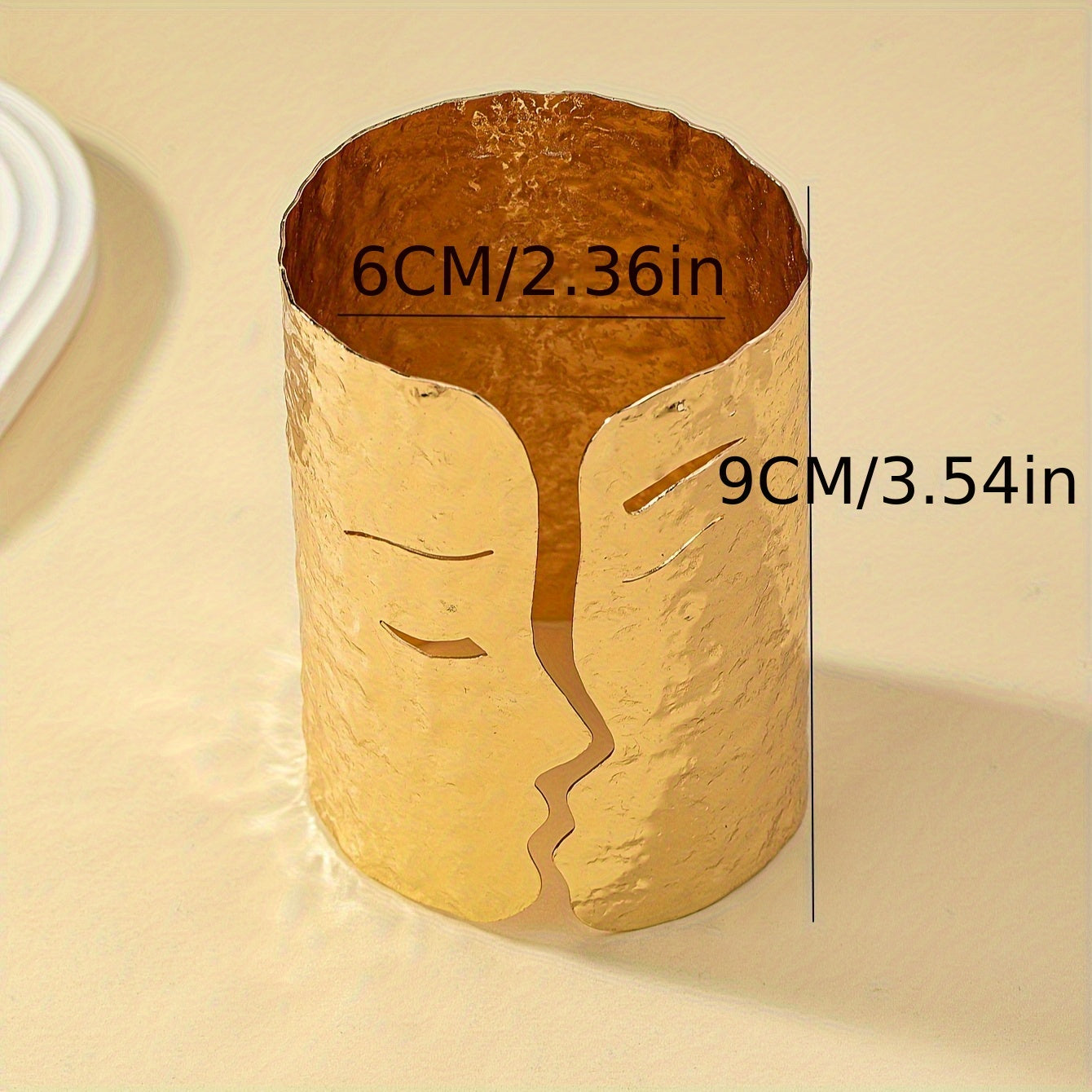 Open Iron Bangle with Elegant Face Design for Casual or Party Wear