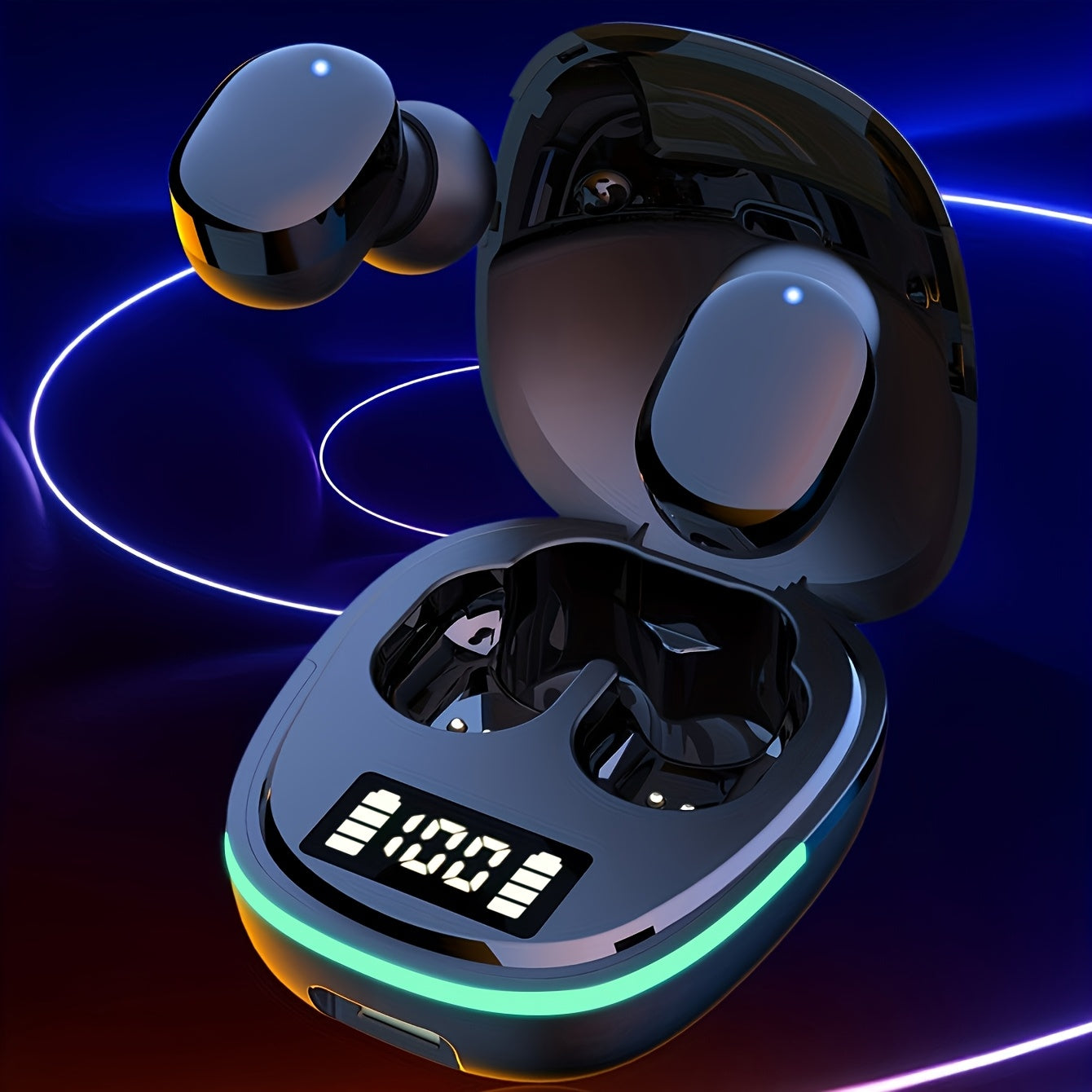 Новые беспроводные наушники с LED-дисплеем, сенсорные внутриканальные TWS беспроводные наушники для IOS/Android, модель 2024.