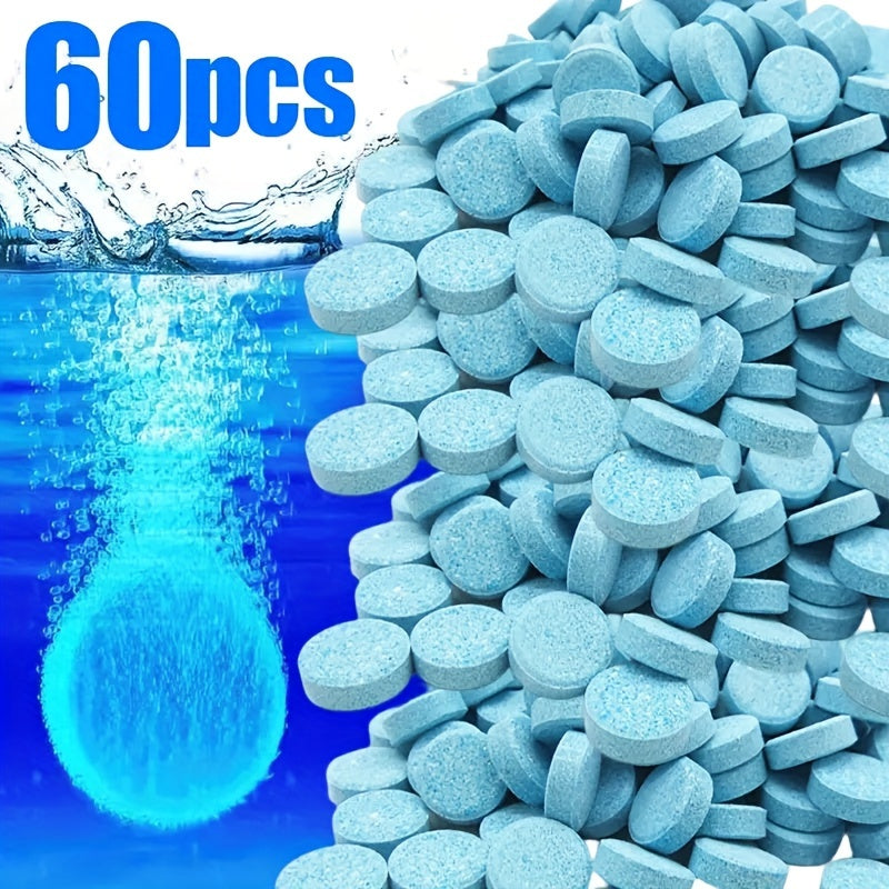 20/60pcs Portable Car Windshield Cleaner Washer Fluid with Solid Wiper Essence