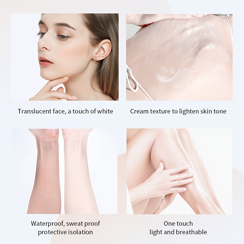 SPF50+ quyoshdan himoya kremlari, kundalik himoya uchun namlantiruvchi izolyatsiya bilan. Yog'siz, mat finish, engil krem tuzilishi bilan primer asos.