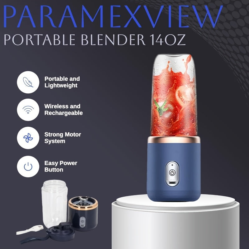 Portable Mini Blender Cup USB Rechargeable for Smoothies and Shakes