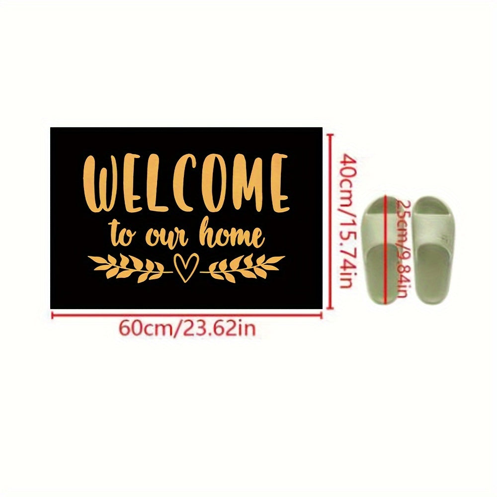 Felpudo de bienvenida antideslizante para interior y exterior, cocina, dormitorio, alfombra decorativa para el suelo