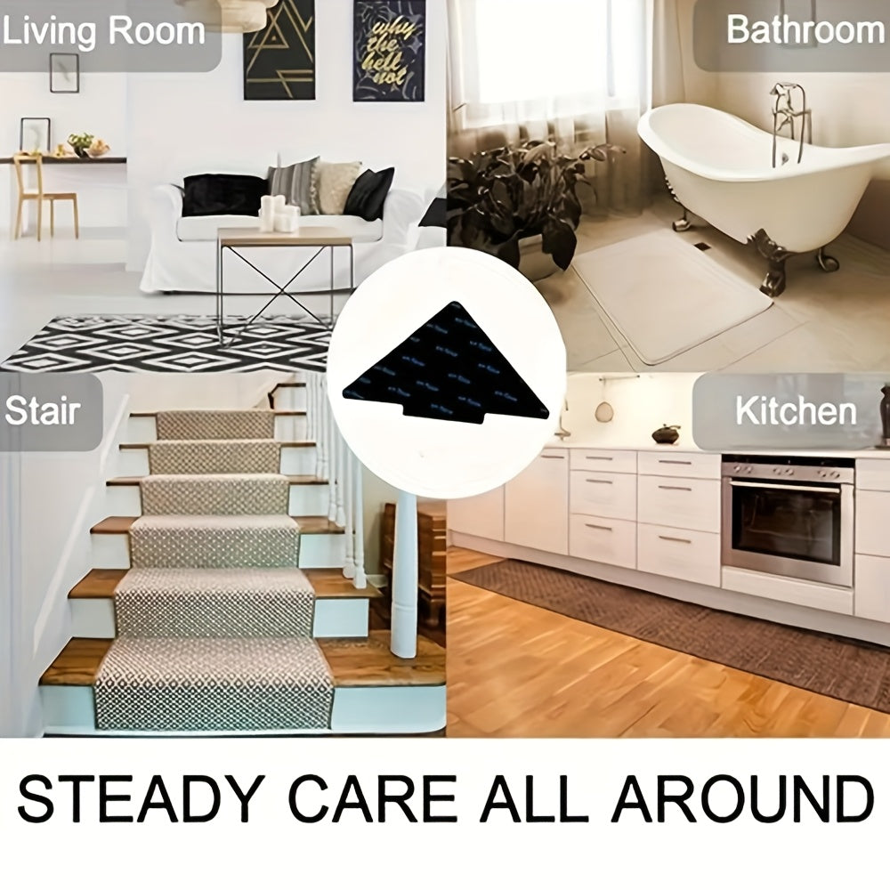 Carpet Non-slip Stickers Set of 6 14 28 Washable Anti Curling Rug Tape Pads