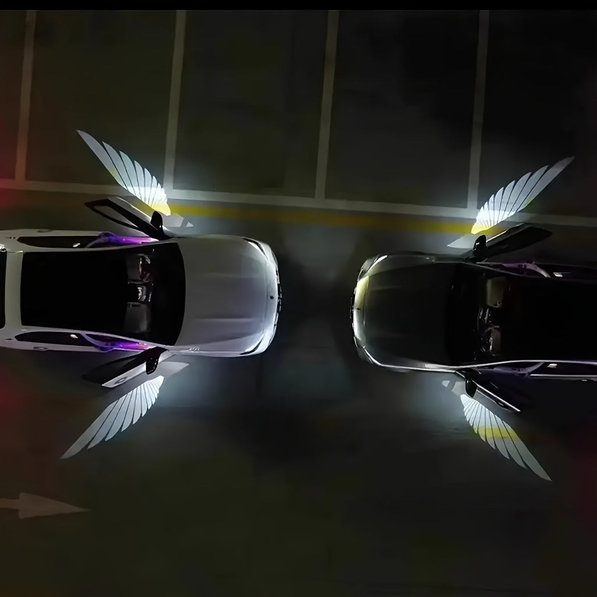 Universal Angel Wing Car Door Sensor With Welcome Light