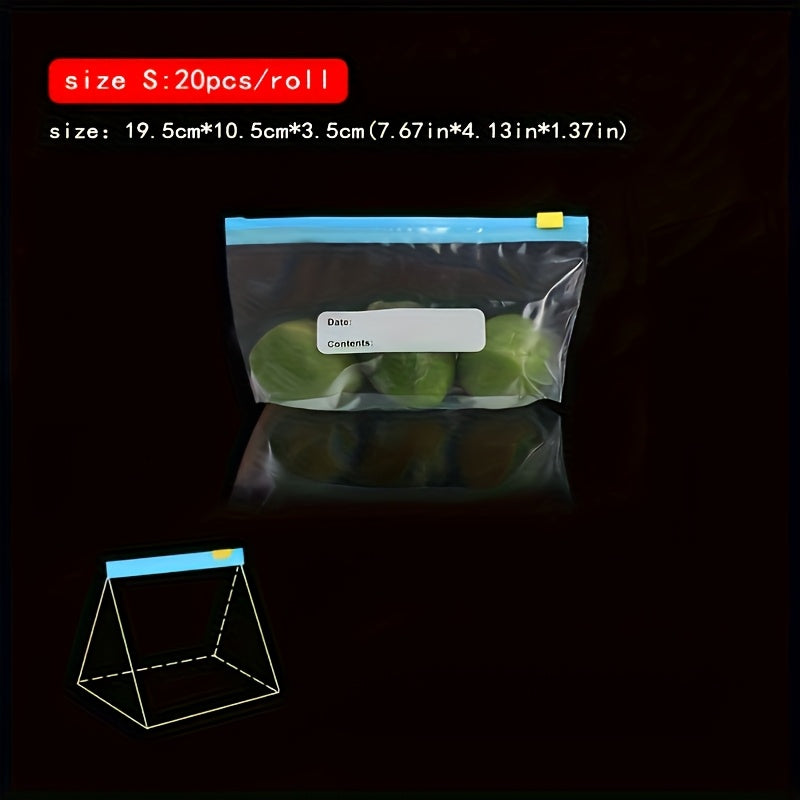 45pcs Reusable Vacuum Sealer Bags for Food Storage