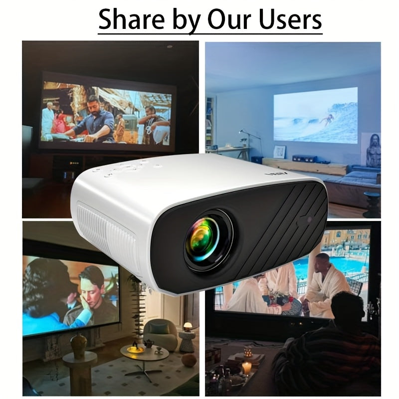 Full HD Portable Projector with WiFi and Electronic Focus for Home Theater