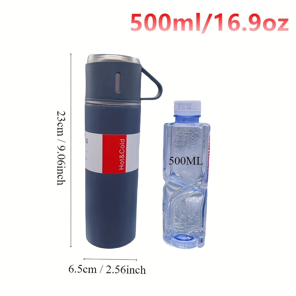 500ml Stainless Steel Thermal Mug Vacuum Insulated for Hot Cold Beverages Outdoor Office