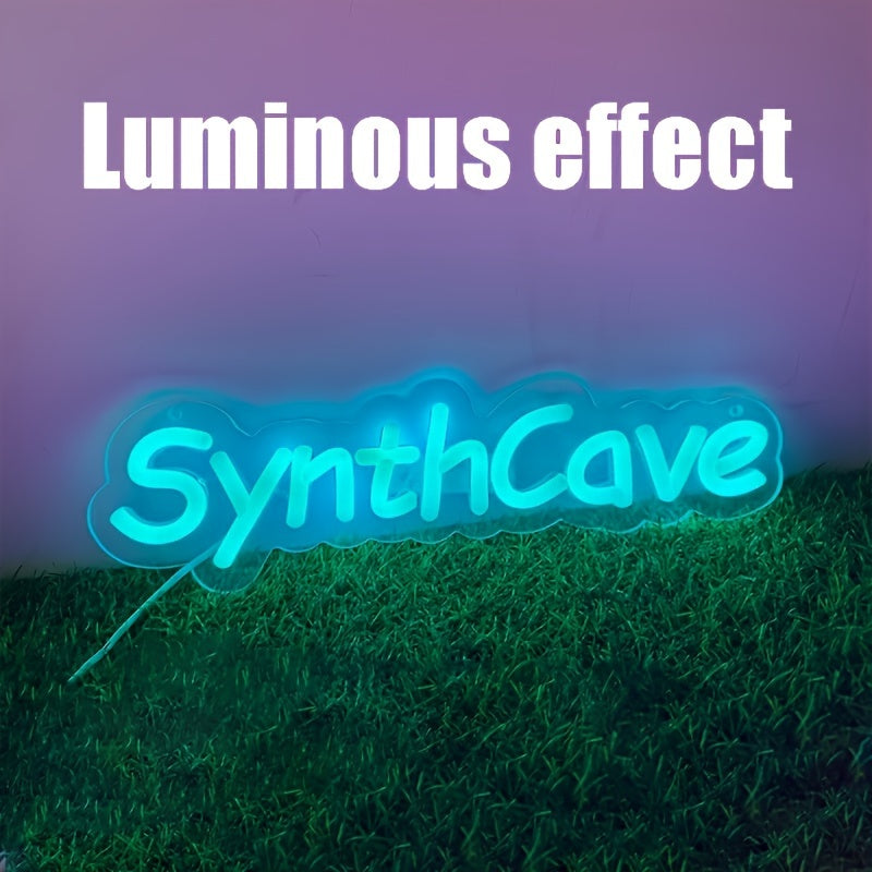 Letrero de neón USB personalizable con interruptor regulable para iluminación personalizada