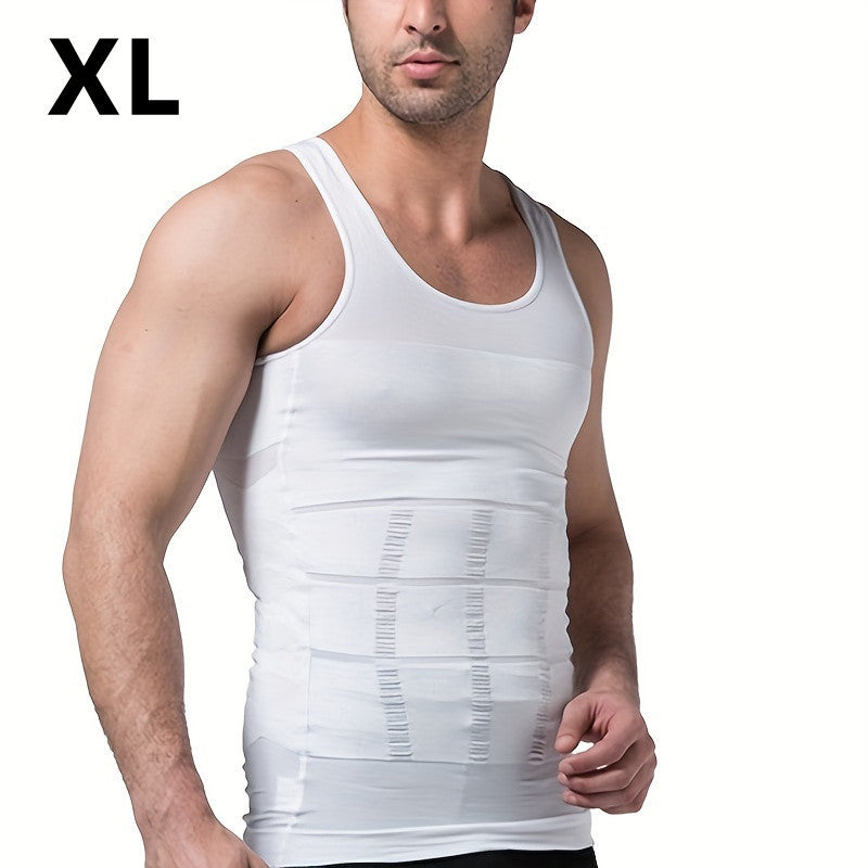 Ropa moldeadora y ajustada para hombres, chaleco y camisa, reducción de abdomen, talla superior