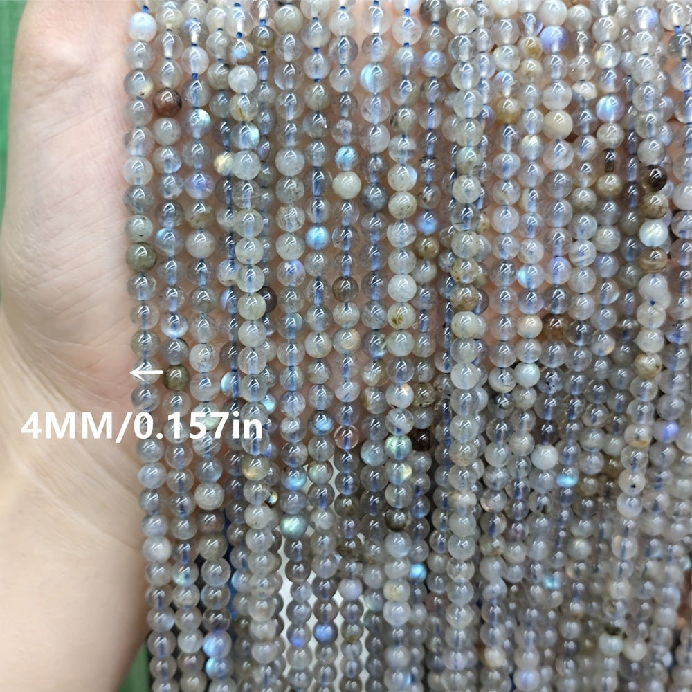 Labradorite Round Loose Beads 15 Inch for DIY Jewelry Making Bracelets Necklaces