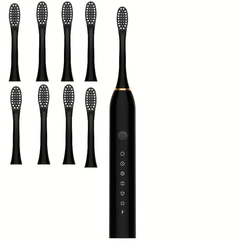 Pack de 8 cepillos de dientes eléctricos Sonic para adultos con 6 modos, cabezales de repuesto