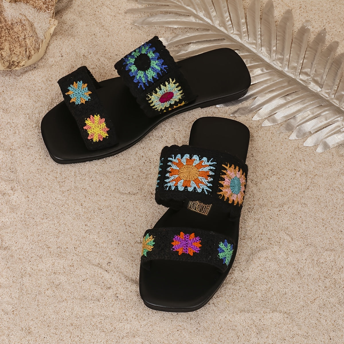 Women's Bohemian Flat Sandals Anti-Slip Summer Shoes