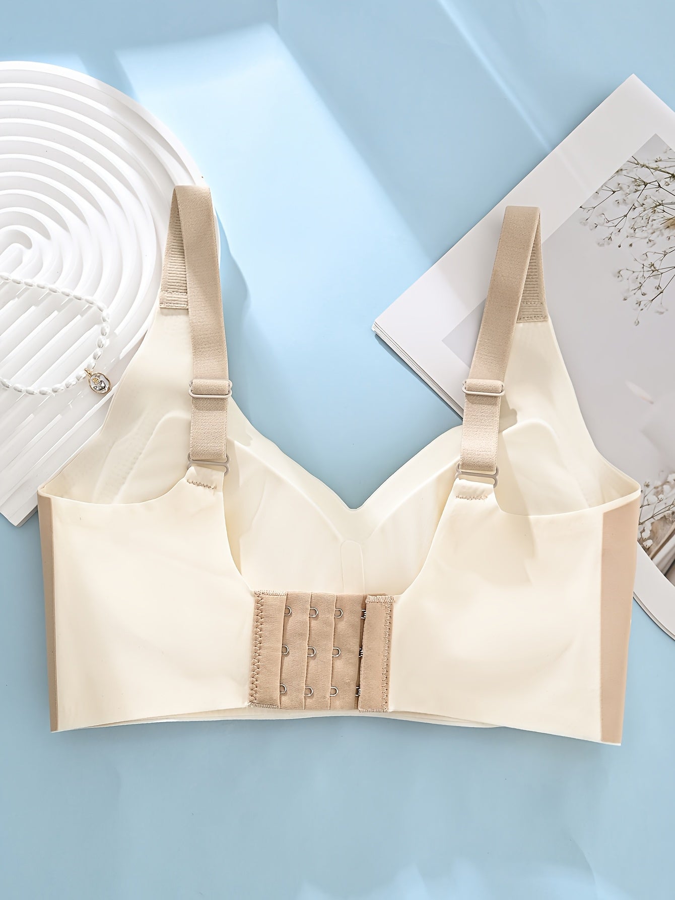 Women Seamless Geometric Pattern Bra Set with Removable Pads For Yoga Running