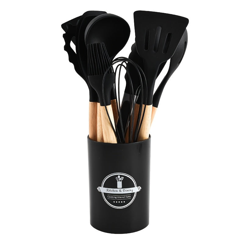 Silicone Kitchen Utensil Set Non-Stick Heat-Resistant Cooking Tools