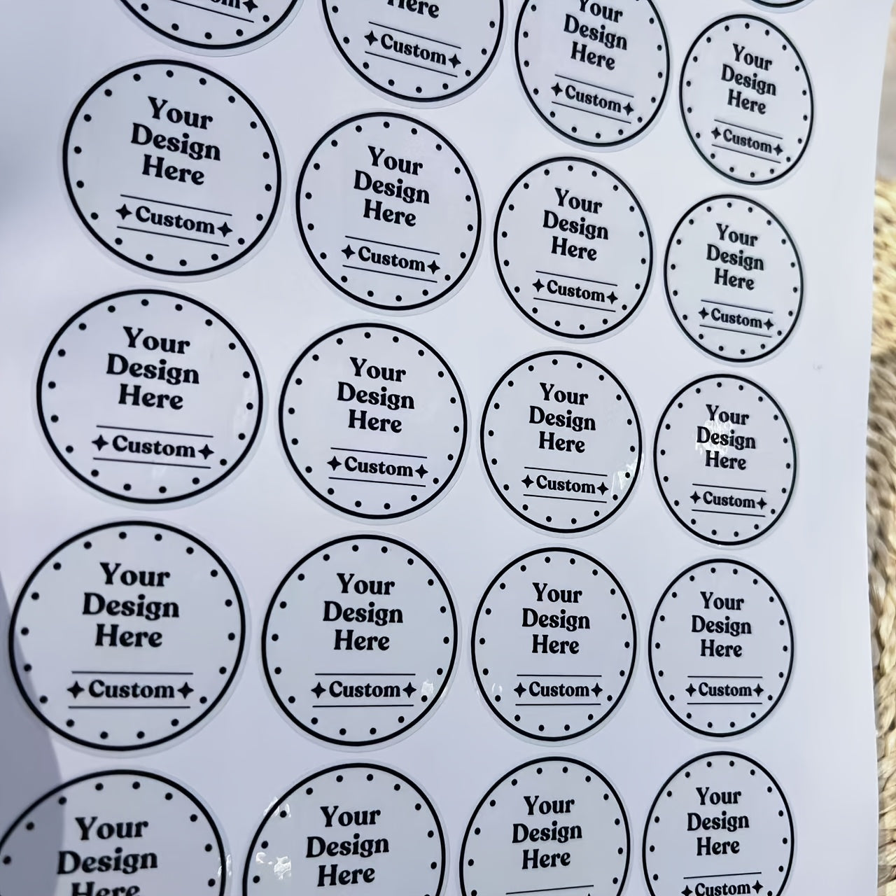 140 штук индивидуальных листов наклеек для праздников, свадеб, дней рождения, Рождества, Хэллоуина, этикетки и логотипы размером 3,99 см