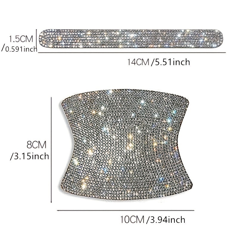 Car Accessories Diamond Stickers for Car Door Handles Anti-collision 8pcs