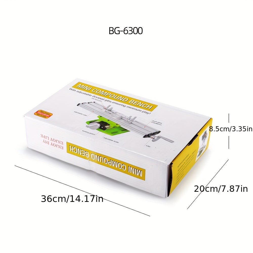 1 pieza de mesa compuesta de metal para fresado y taladrado, ajustable en X-Y