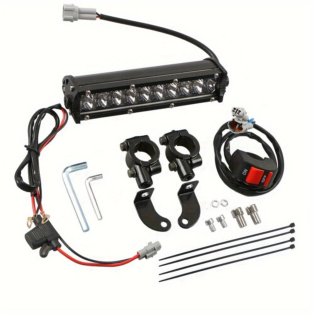 60W LED Light Switch Light Bar Kit with Wiring Harness for Dirt Bikes