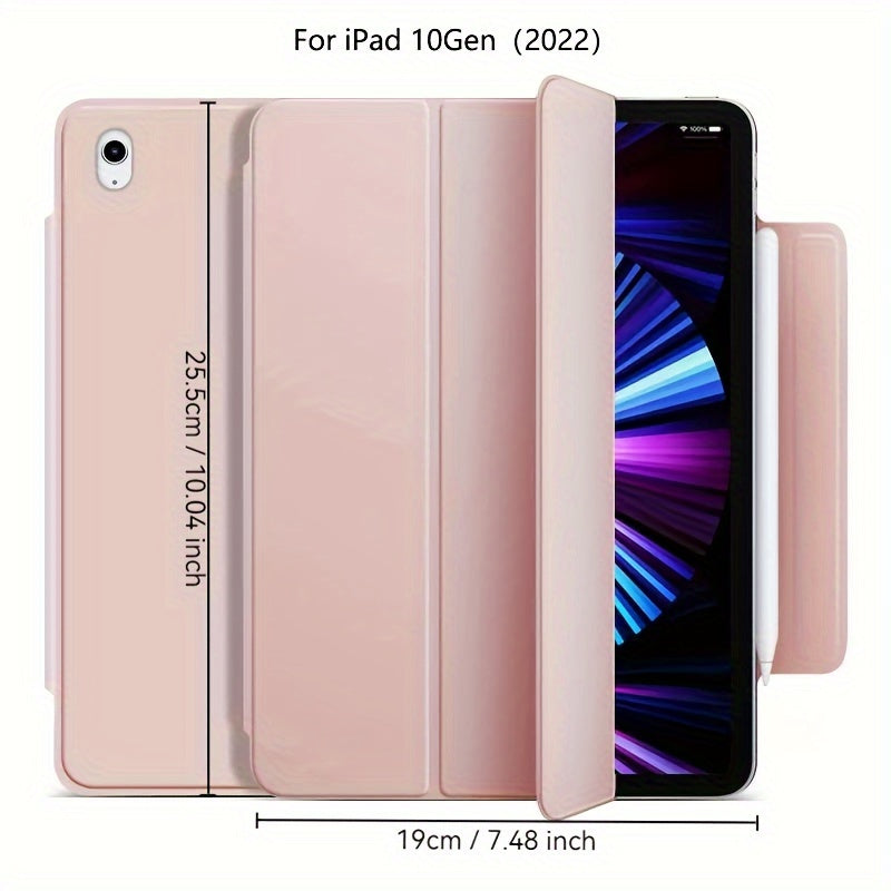 iPad Mini 6, Air 4/5, Pro 11 2022, Air 6 11inch 2024 uchun sun'iy charm aqlli qop. Qalam ushlagichi, kuchli magnit yopilishi va ultra ingichka dizayni bilan egiluvchan qattiq qopqoqni o'z ichiga oladi.