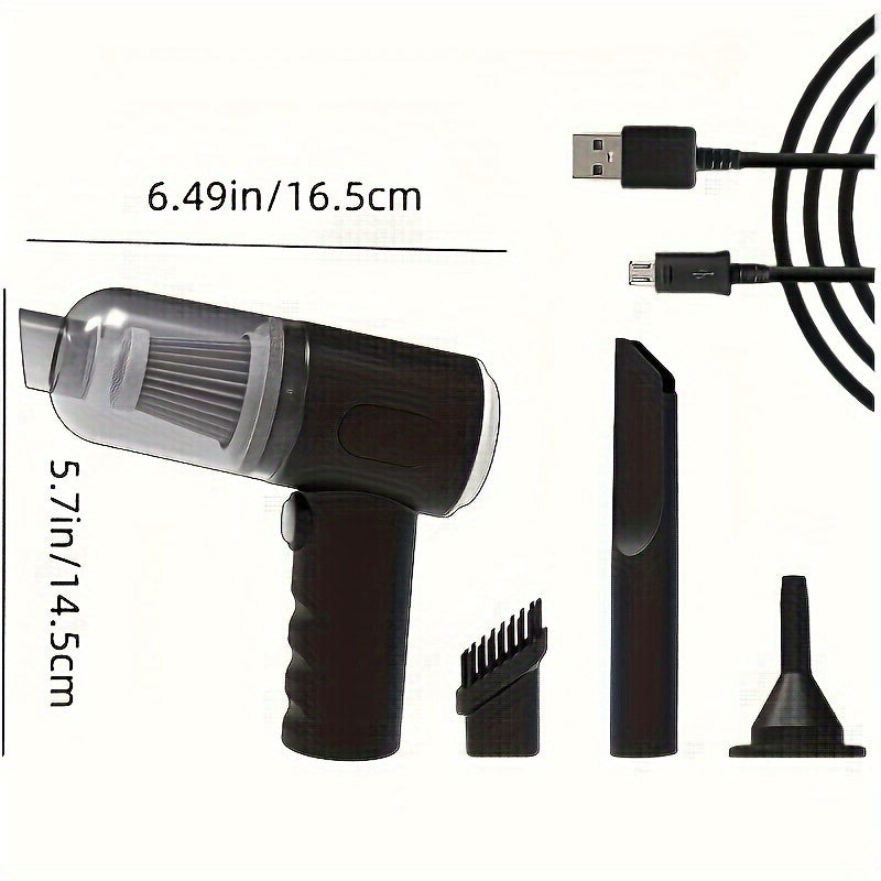 Aspiradora de mano con succión ciclónica de 3000PA, portátil para coche y uso en el hogar