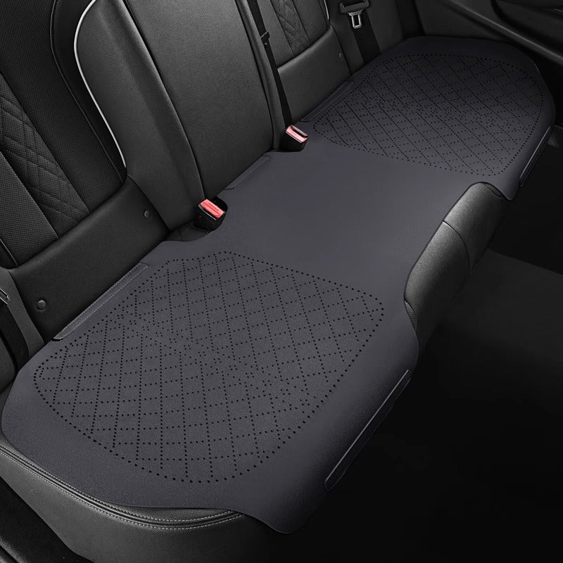 Cojín para asiento de coche arroz vainilla, de temporada, transpirable, con perforaciones, tapete para coche