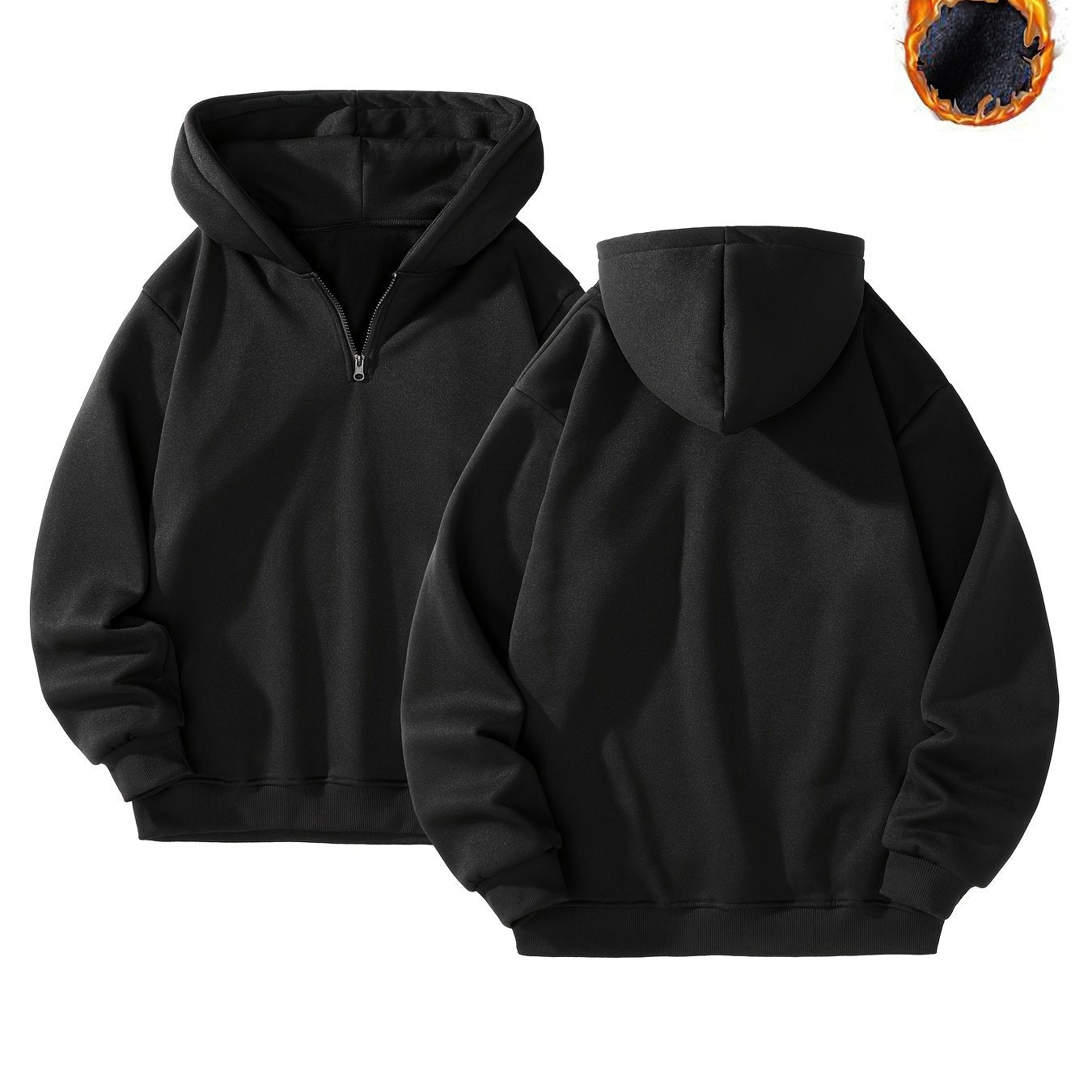 Pink Zip-Up Hoodie Made from Polyester with Long Sleeves Front Pocket Fall Winter