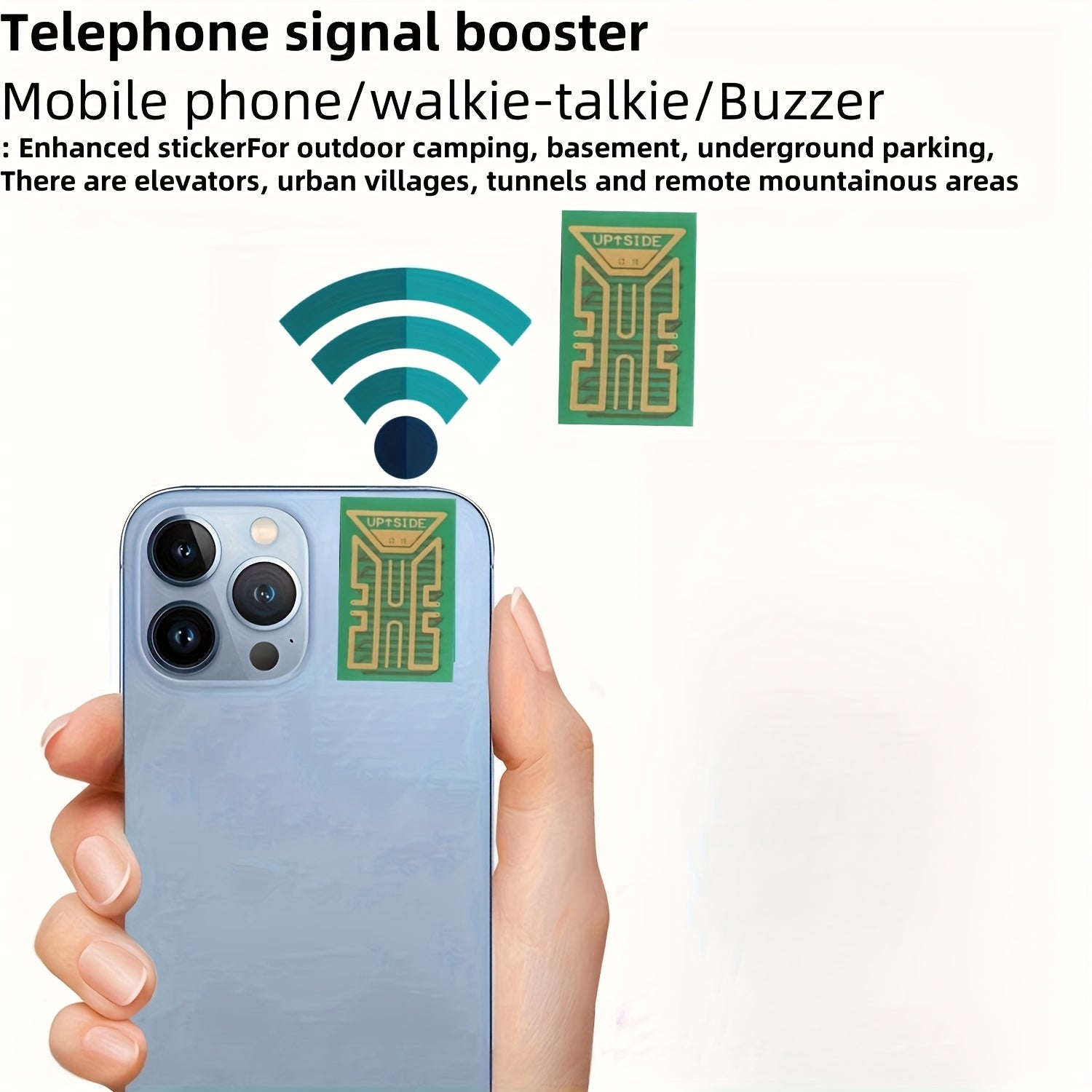 Signal Amplifier Sticker for Mobile Phones Outdoor Camping Underground Garage Remote Mountain Area
