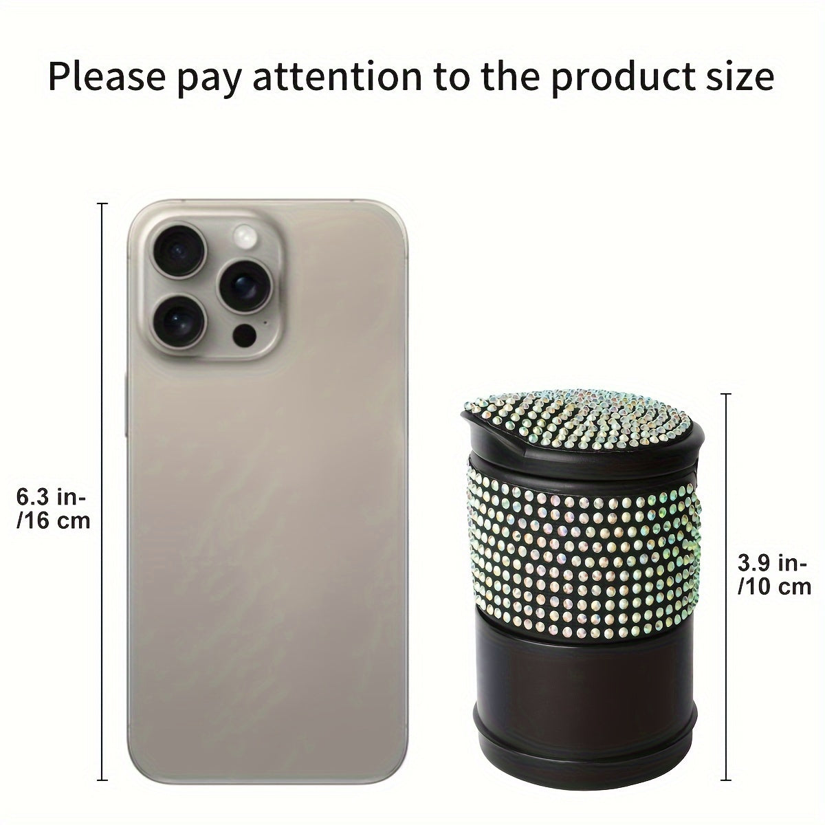 Kristal Avtomobil Qumdonlik Qopqog'li, Portativ Hidi Oldini Oluvchi Axlat Qutisi, Tanga Qo'lqop