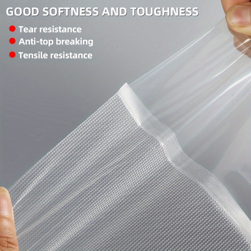 Vacuum Seal Bag Rolls in 2 3 5 Pack Textured Multi-Size Food Preservation