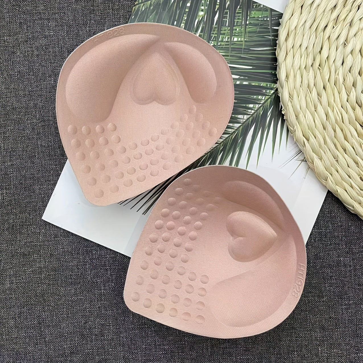 Women Polyester Solid Color Bra Insert Pad Hand Washable Chest Enhancement Anti-Sagging Universal Fit