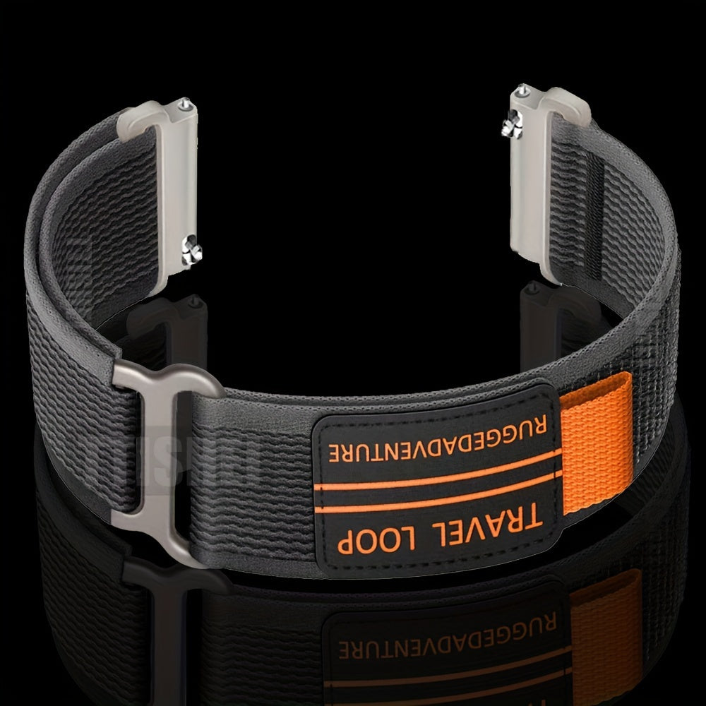 Nylon Loop Watch Strap 20mm 22mm Compatible with Samsung Galaxy Watch 4 5 6 7 44mm 40mm 45mm 47mm and Gear S3 Classic Frontier