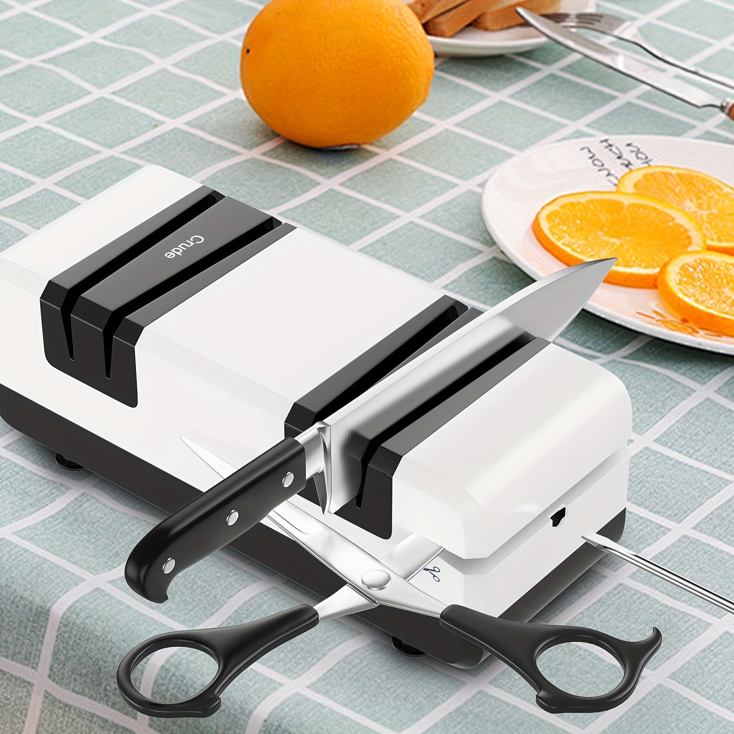 Afilador eléctrico para cuchillos de cocina, automático, potente