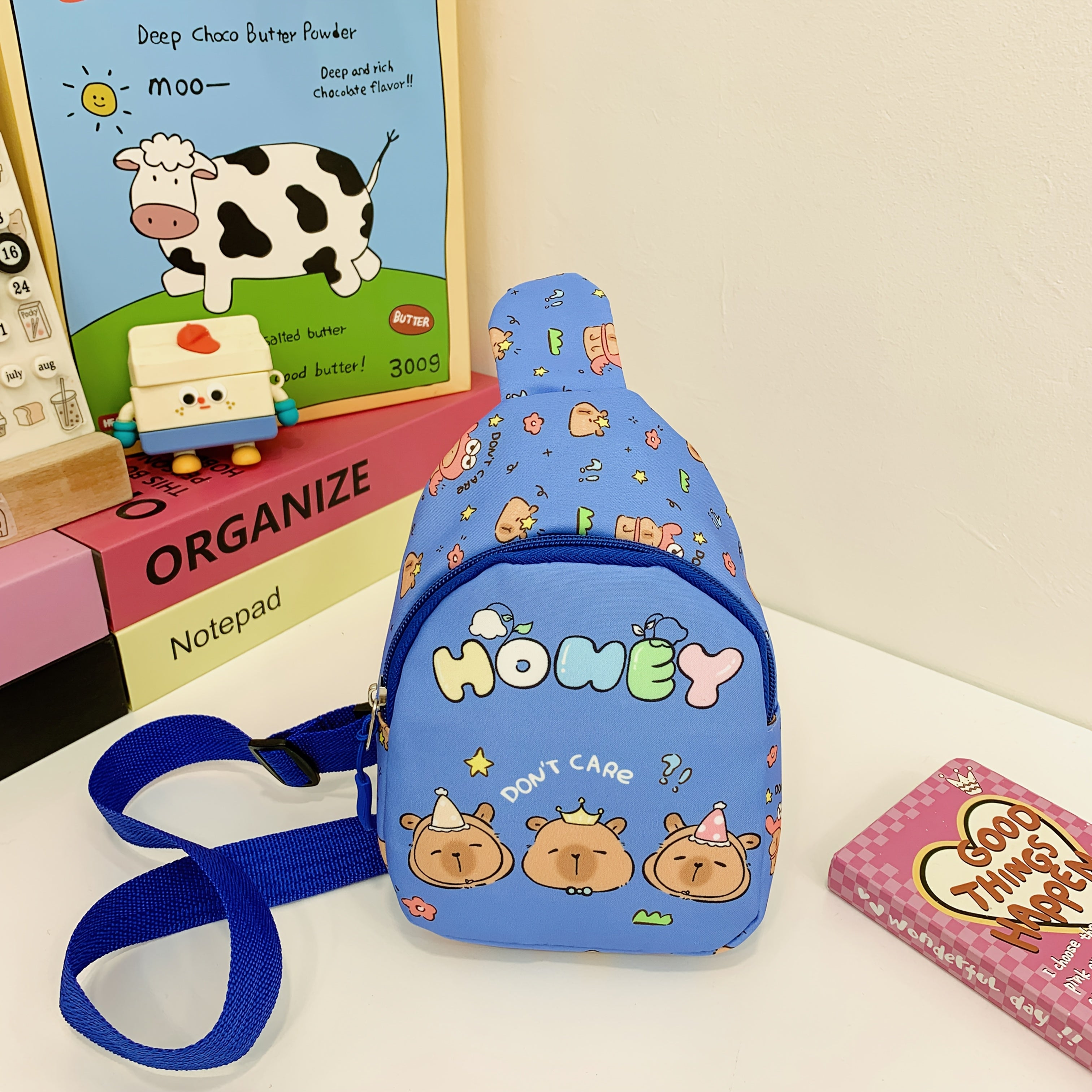 Bolso bandolera rosa para niñas con monedero desmontable, nylon, cierre de cremallera ajustable, ideal para viajes, senderismo y ciclismo