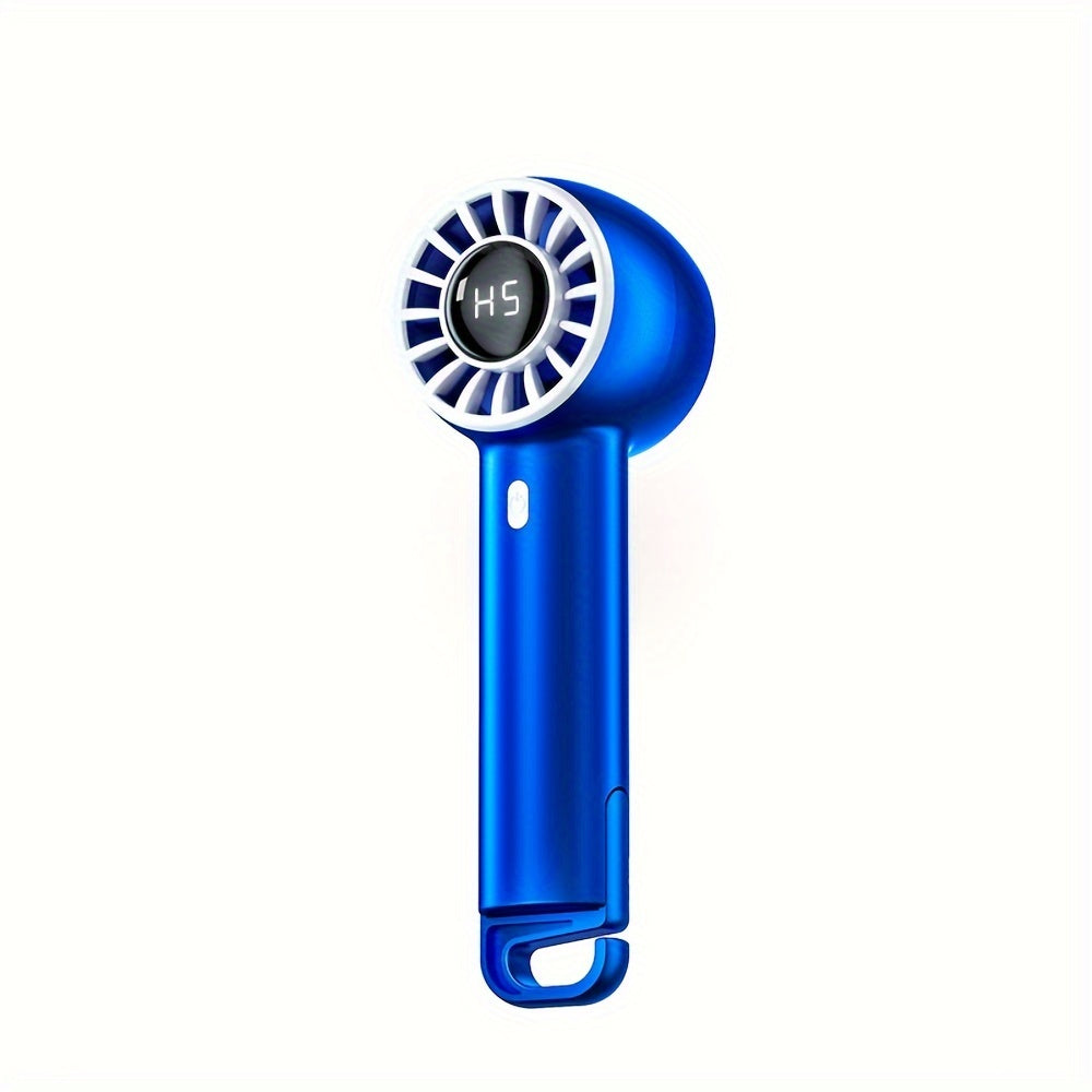 Portable Handheld Fan with Carabiner USB Battery Powered for Travel Camping Desk Bicycles