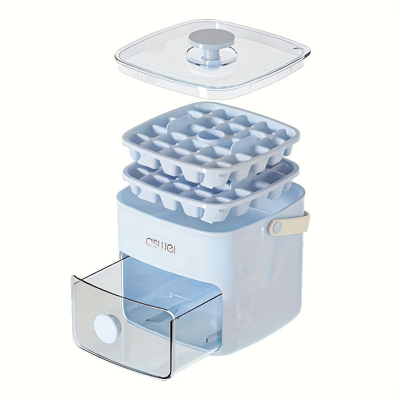 Extra Large Ice Maker Countertop with Dual Food-Grade Trays for Drinks