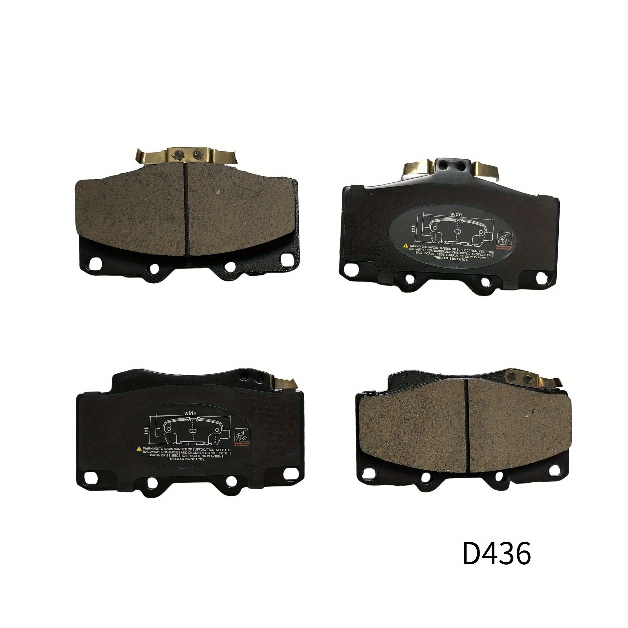 Juego de 4 pastillas de freno de cerámica para SUVs reemplazo delantero resistente al calor