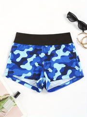 Elastik belbog'li rangli lounge shortlari, ayollar uchun dam olish va uyqu kiyimlari uchun mukammal.