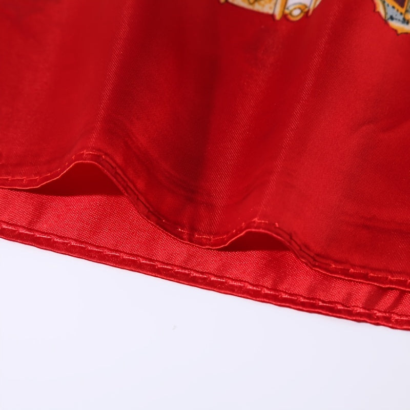 Large Satin Square Scarf Fashion Neck Wrap Lightweight Silk-Like Polyester