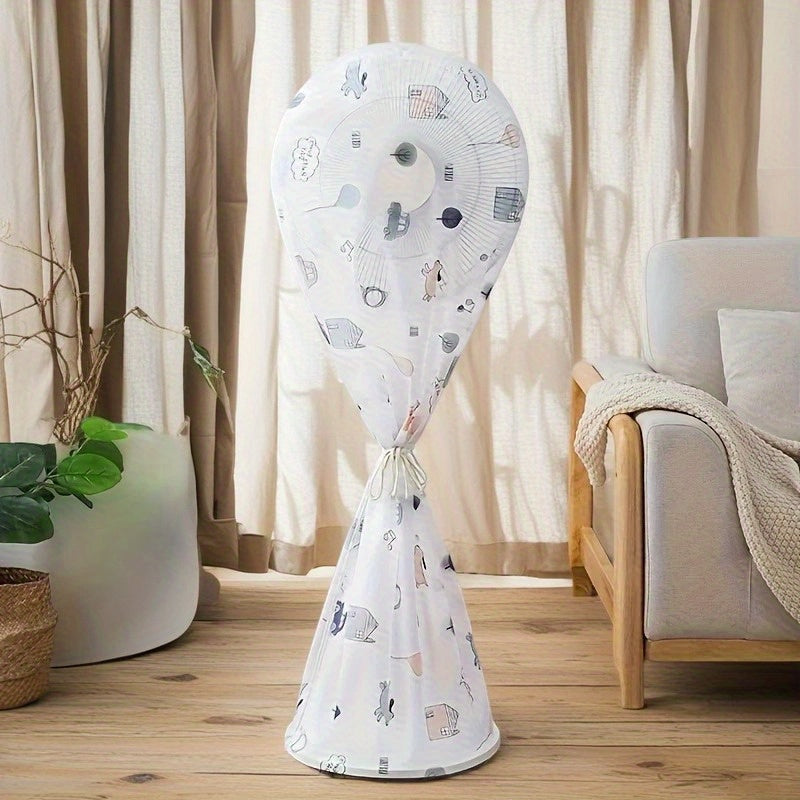 Universal Fit Floor Fan Dust Cover Durable Storage Bag with Elastic Cord