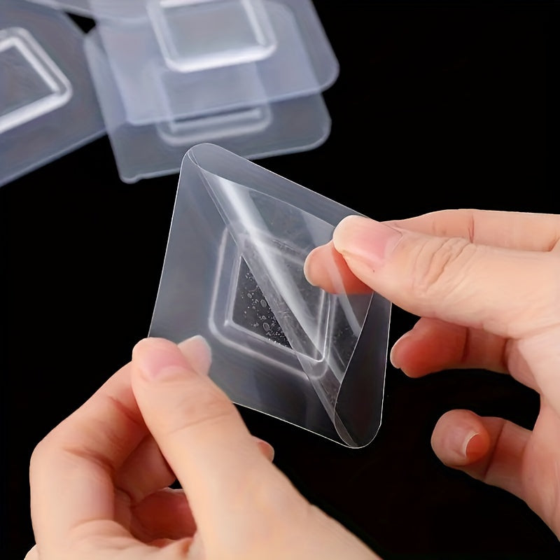 Waterproof Shower Phone Holder with 3 Clear Plastic Wall Hooks for Bathroom Kitchen