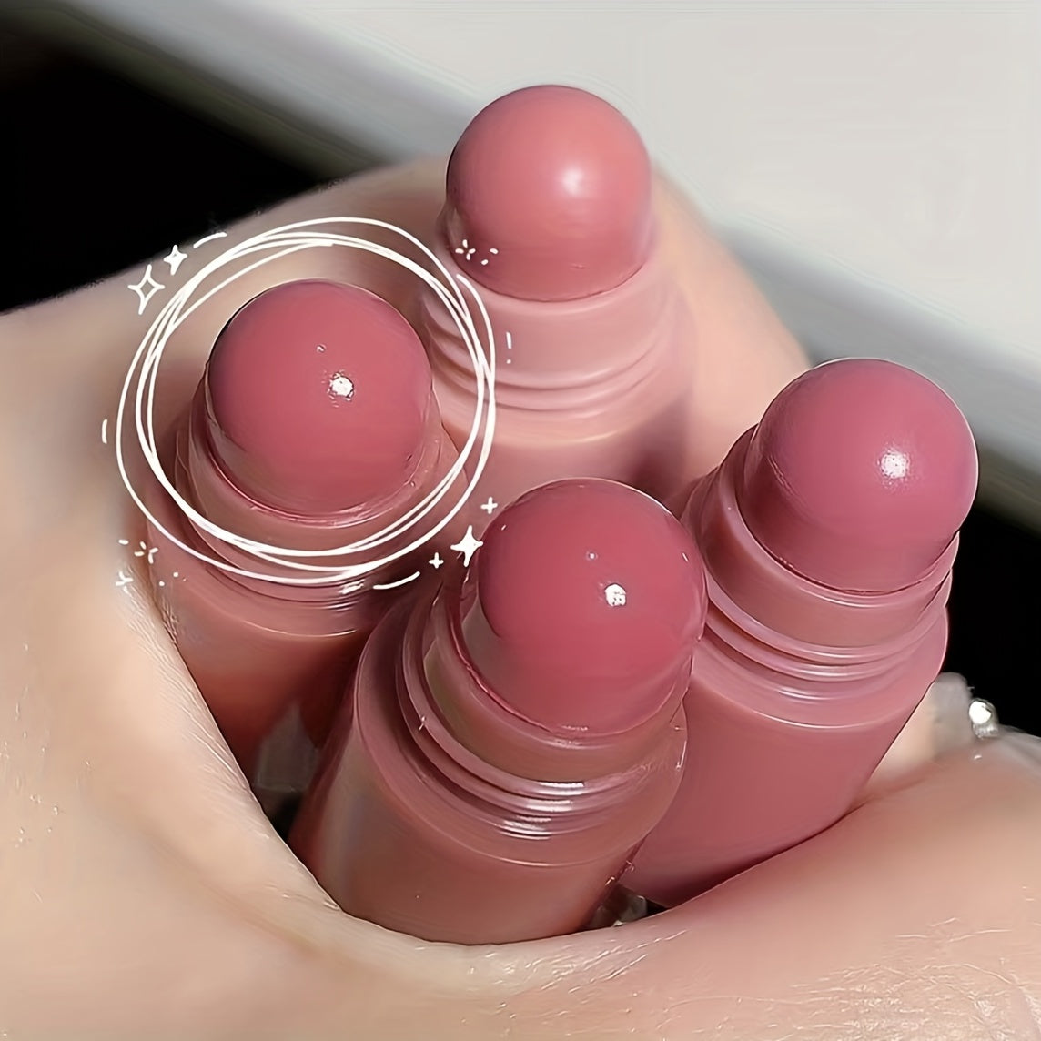 Set de pintalabios multicolor para mujer 4 en 1 a prueba de agua mate en crema de larga duración