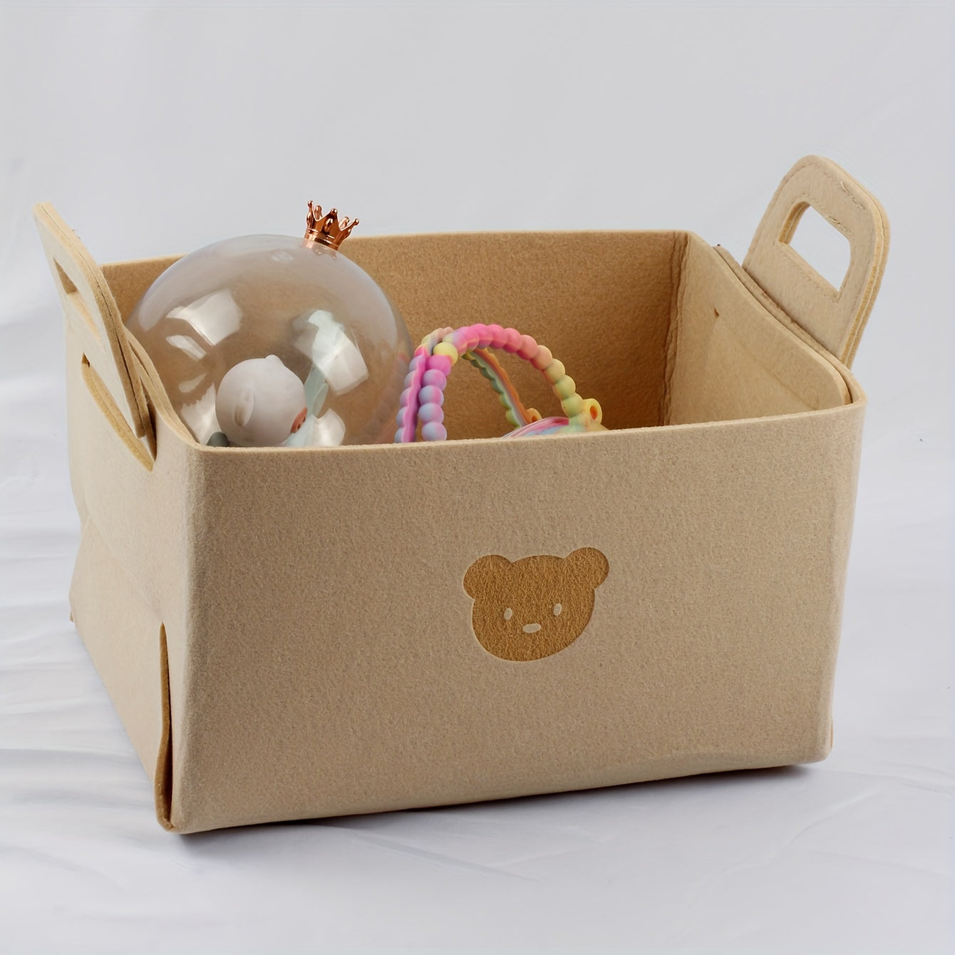 Cartoon Pattern Storage Basket for Toys and Clothes Organizing