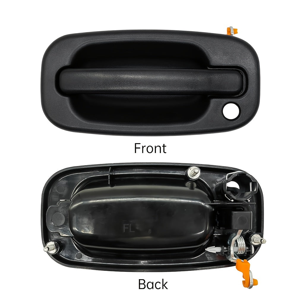 Left Front PVC Powder Coated Door Handle for Full-Size Trucks with Keyhole