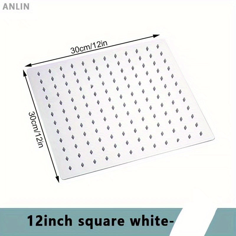 Нержавеющий стальной душевой головка с дождевым эффектом, квадратная полированная отделка, универсальные варианты установки, аксессуар с высоким давлением для водопада для ванной.